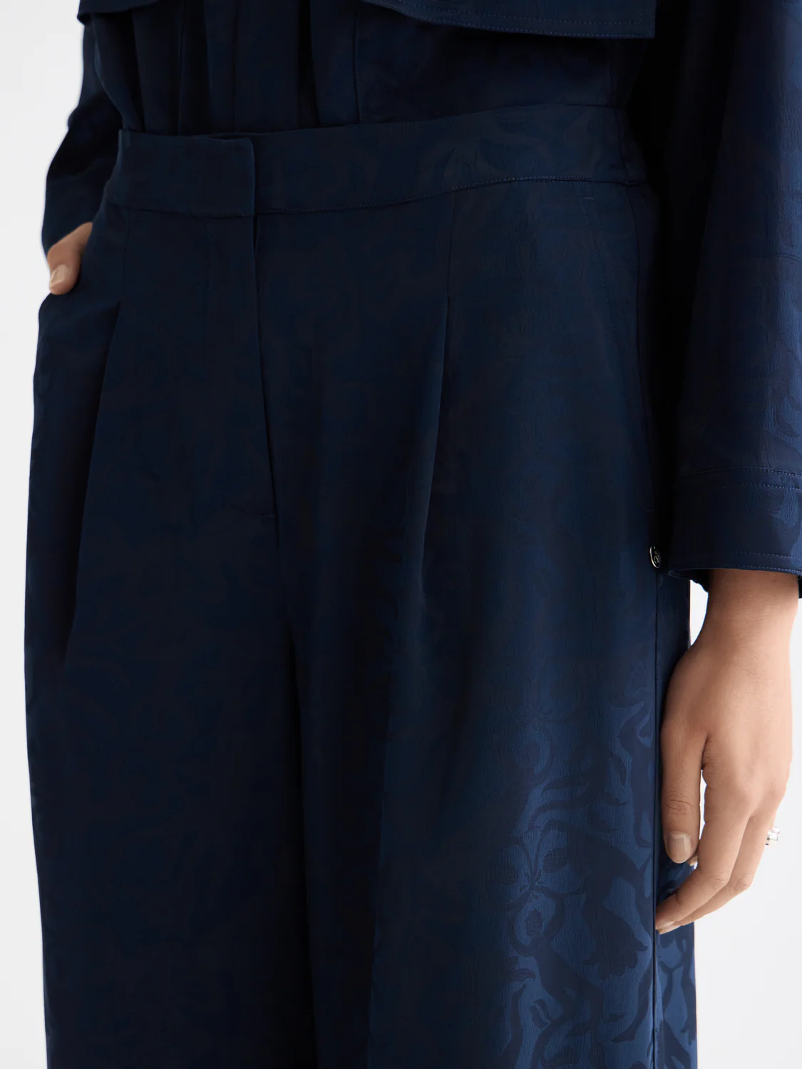 Eleni high rise wide leg pyjama pants - Image 3