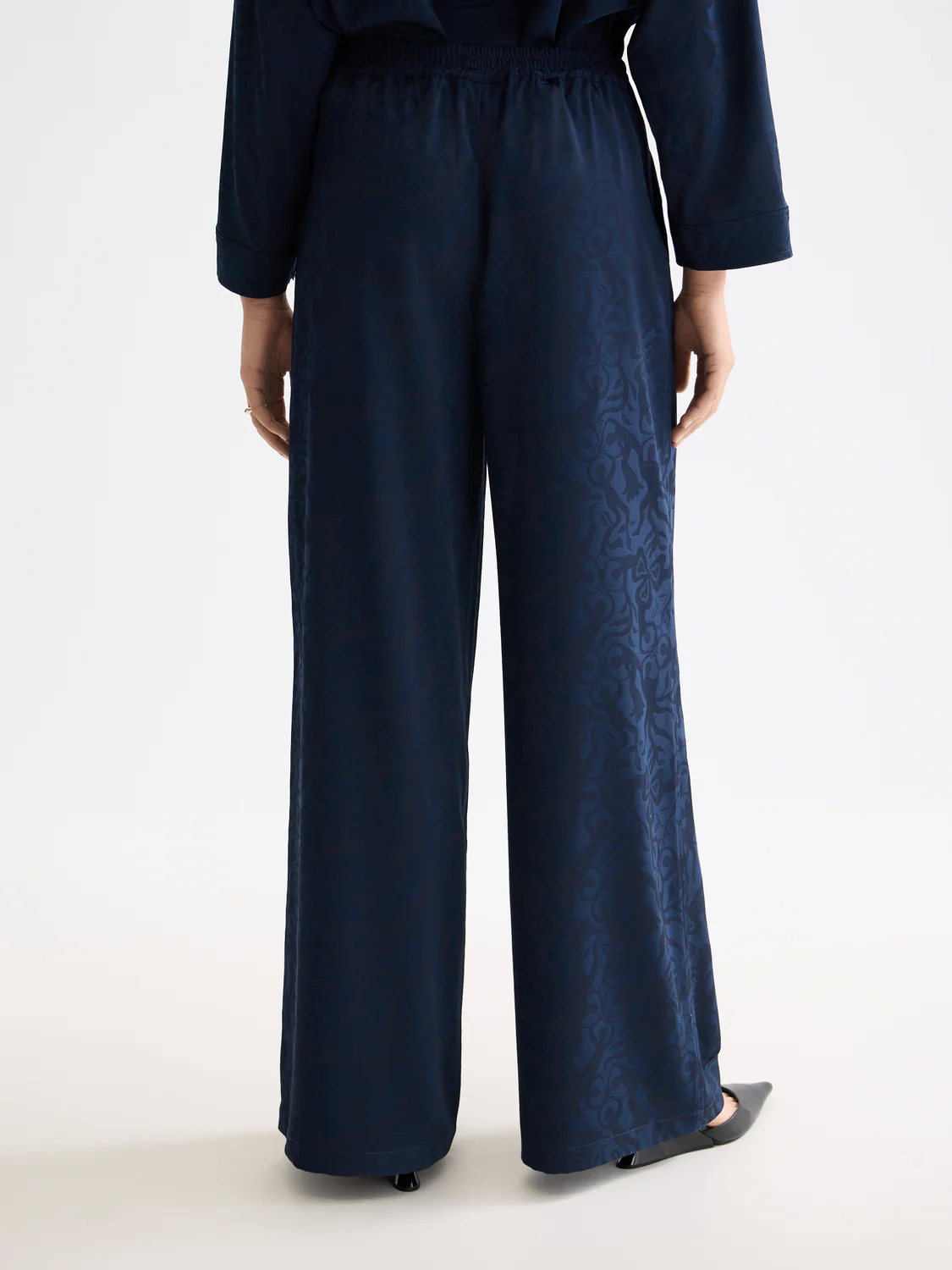 Eleni high rise wide leg pyjama pants - Image 4