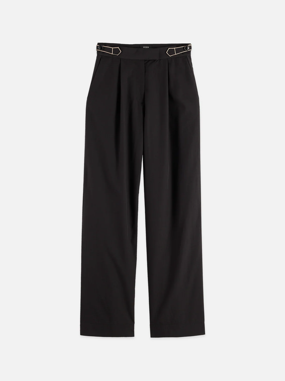 Quinn mid rise wide leg cross-stitched pants - Image 5