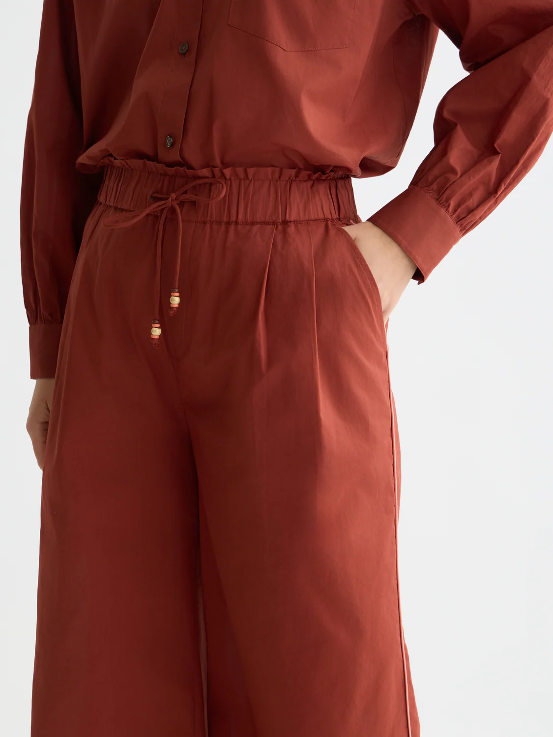 Cotton-voile beach pants - Image 9