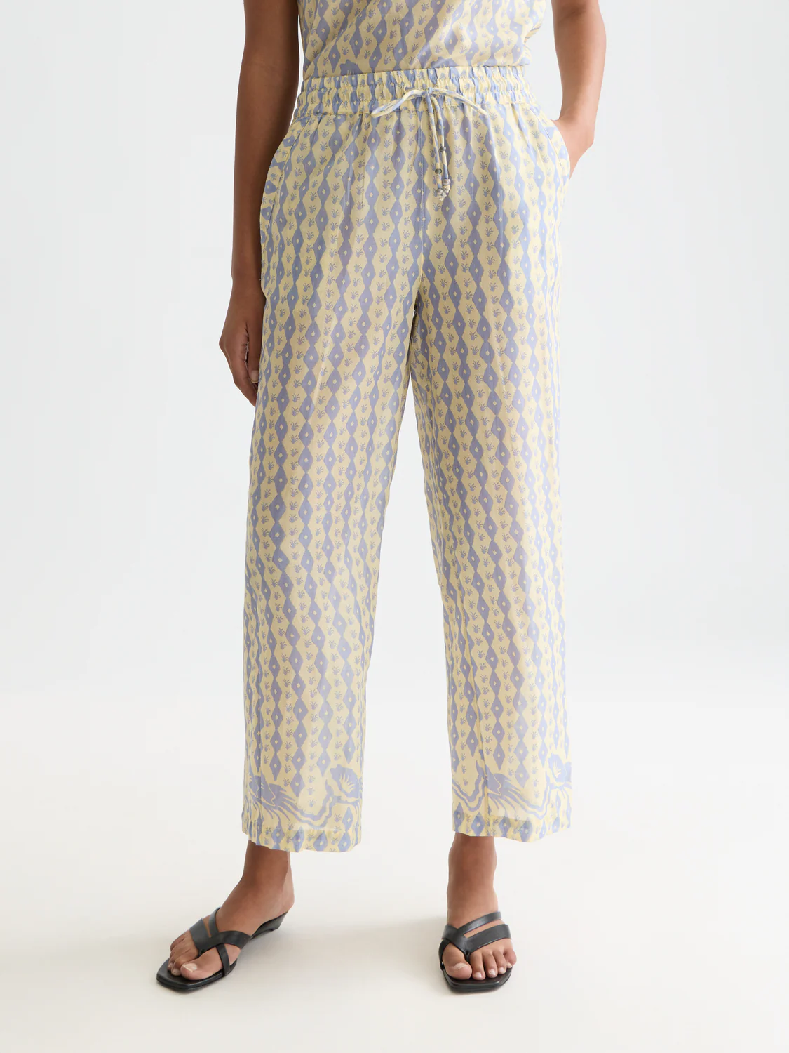 Gia - All over printed cotton voile pants - Image 2