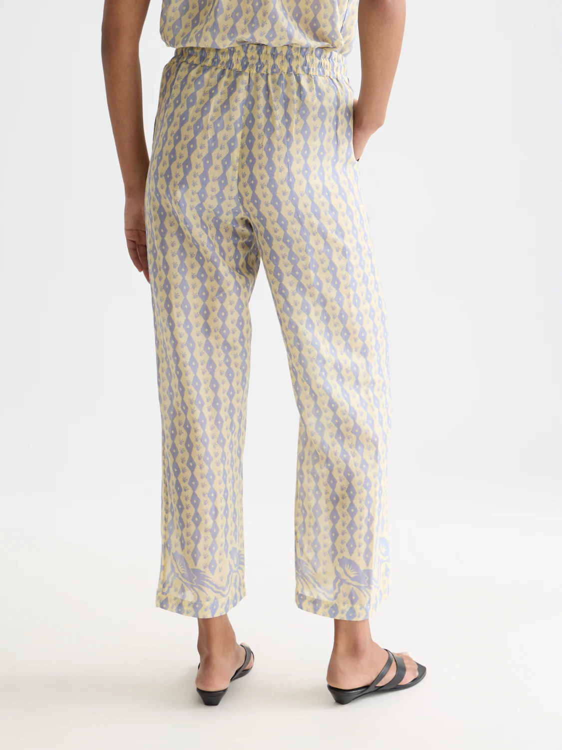 Gia - All over printed cotton voile pants - Image 4