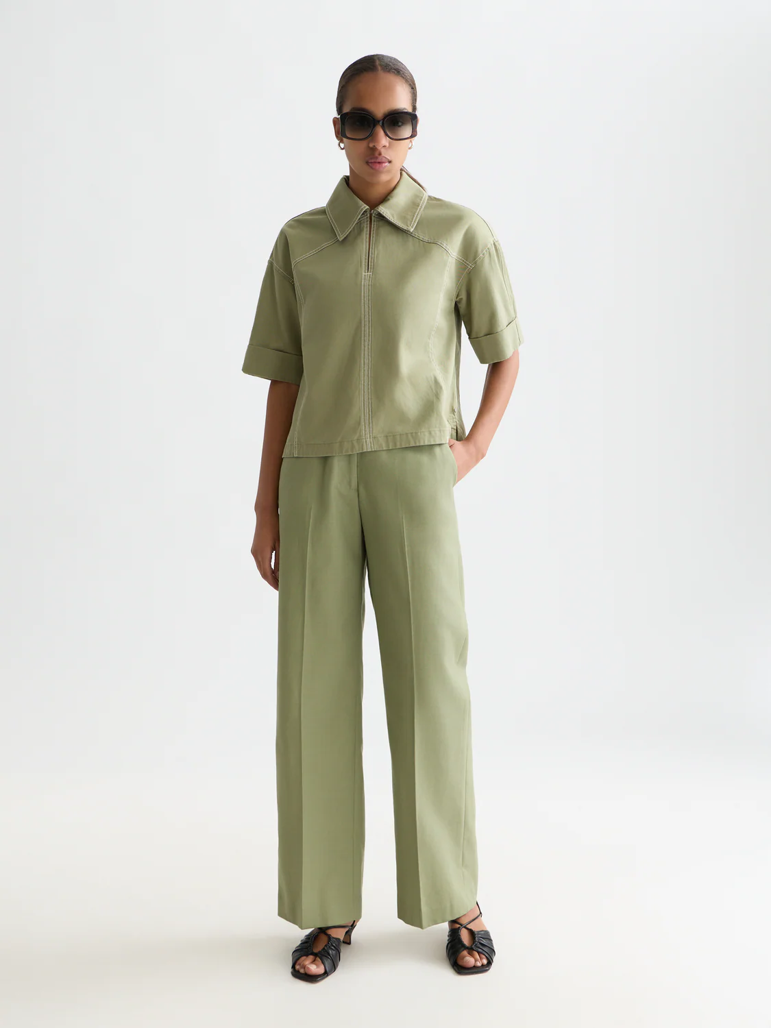 Edie High rise wide leg pants - Image 8
