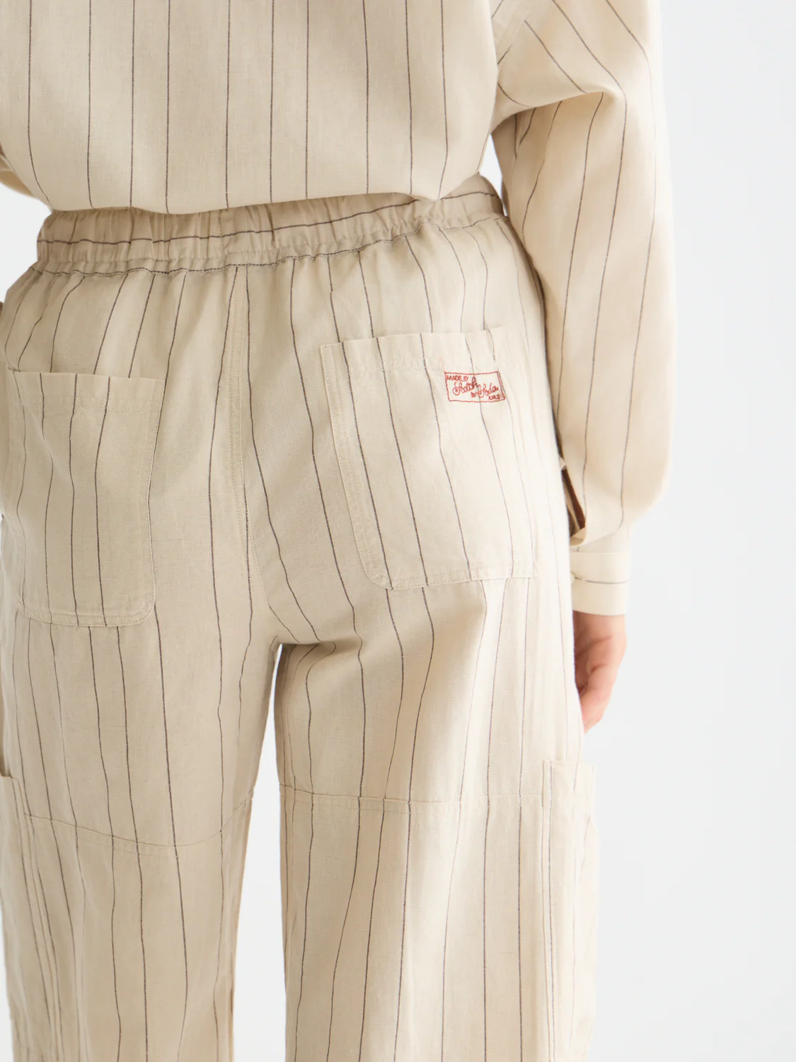 Noa Linen high-rise wide-leg relaxed pants - Image 3