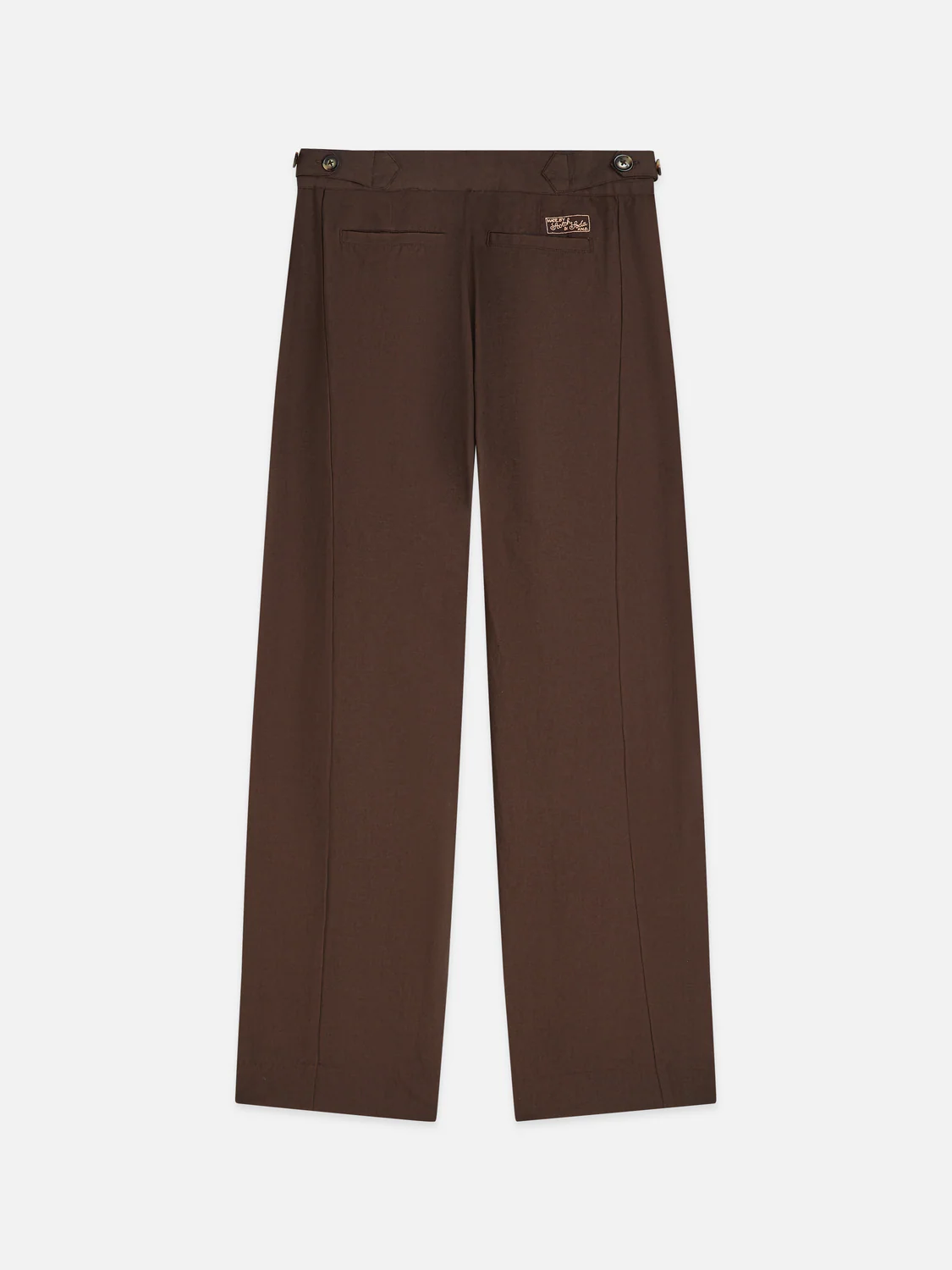 Quinn mid rise wide leg linen cotton pants - Image 6