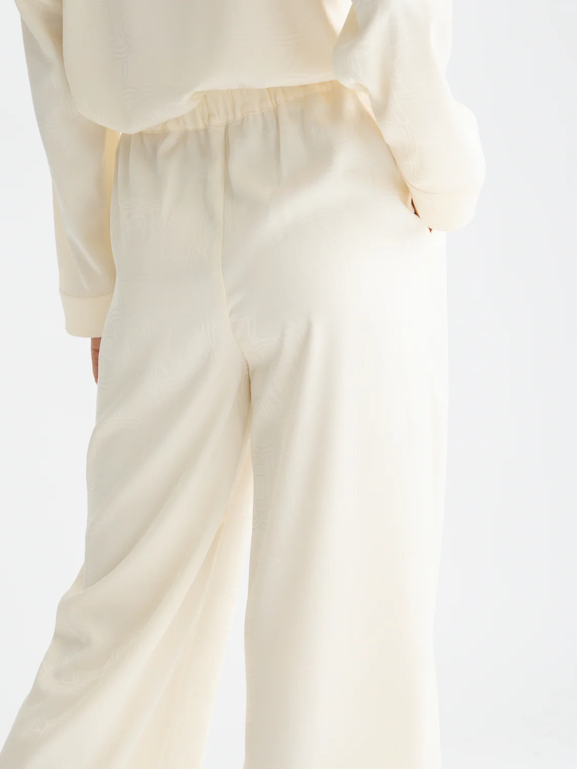 Eleni jaquard high rise wide leg pants - Image 3