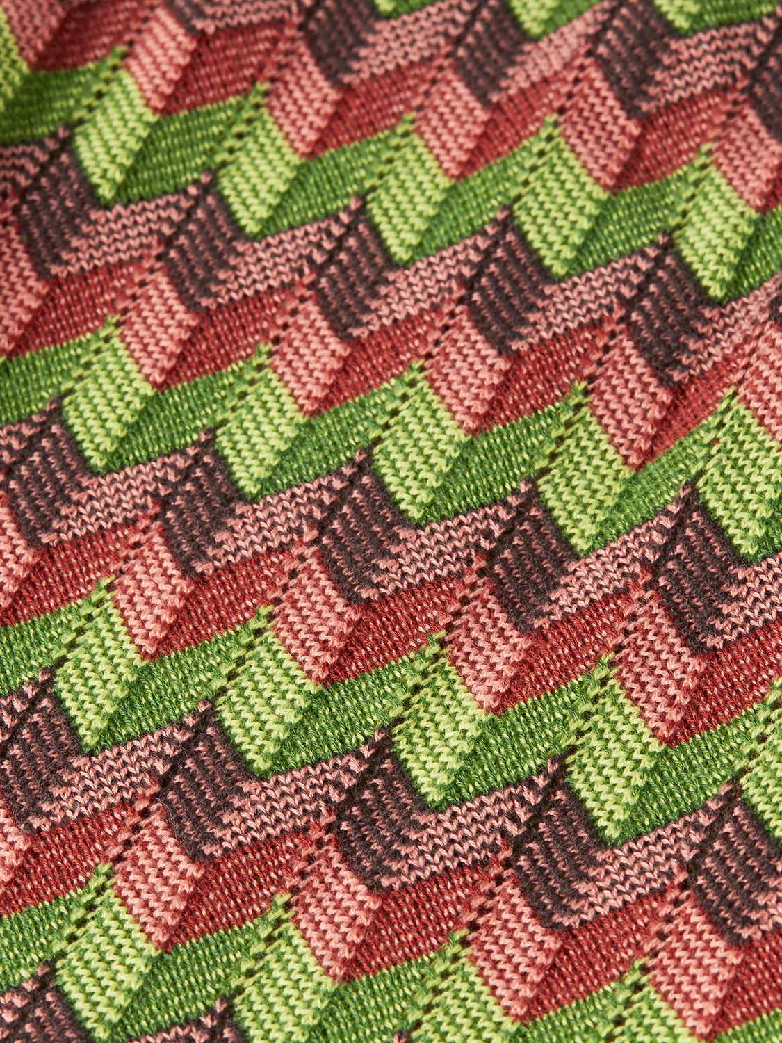 Chevron knitted trousers - Image 7
