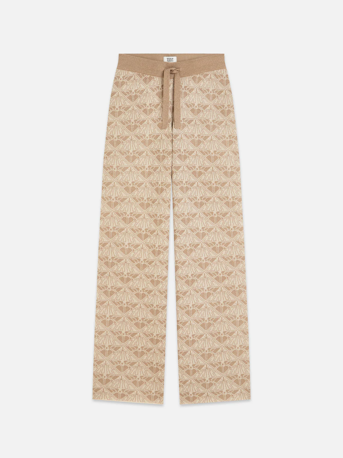 Monogram jacquard knitted trousers - Image 5