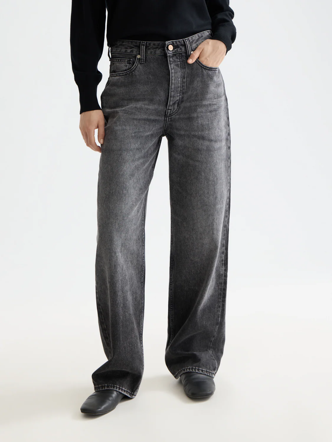 Ripple straight jeans — Absolute Black - Image 2