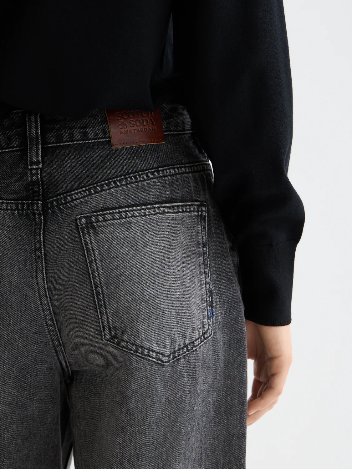 Ripple straight jeans — Absolute Black - Image 3