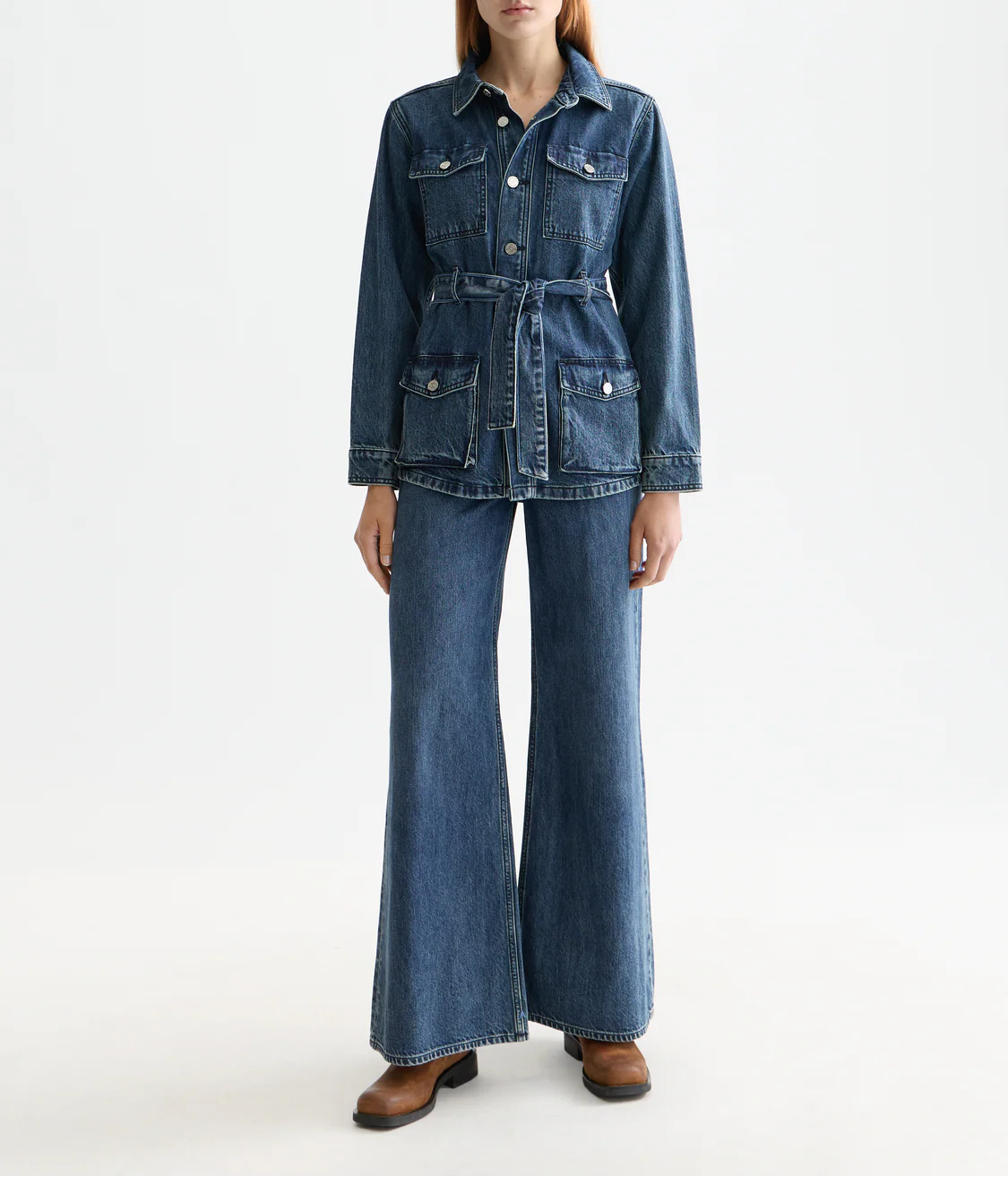 The Wave wide leg denim