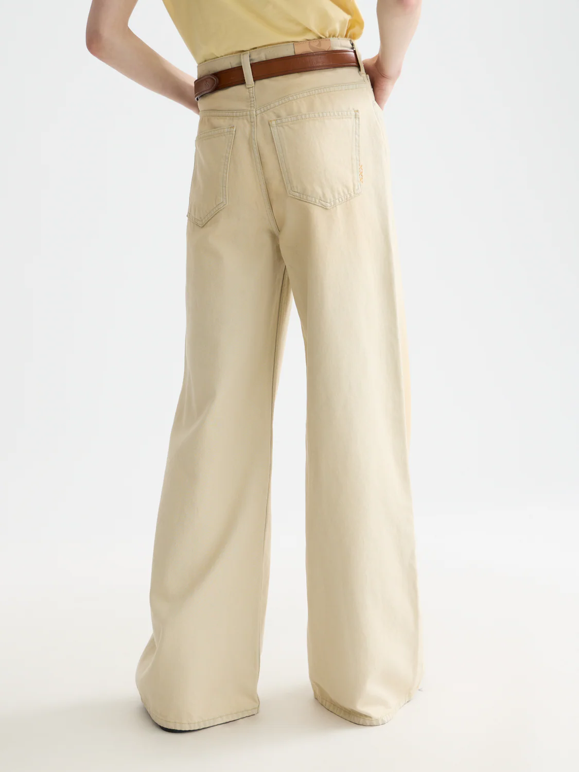 The wave high rise wide denim - Image 4