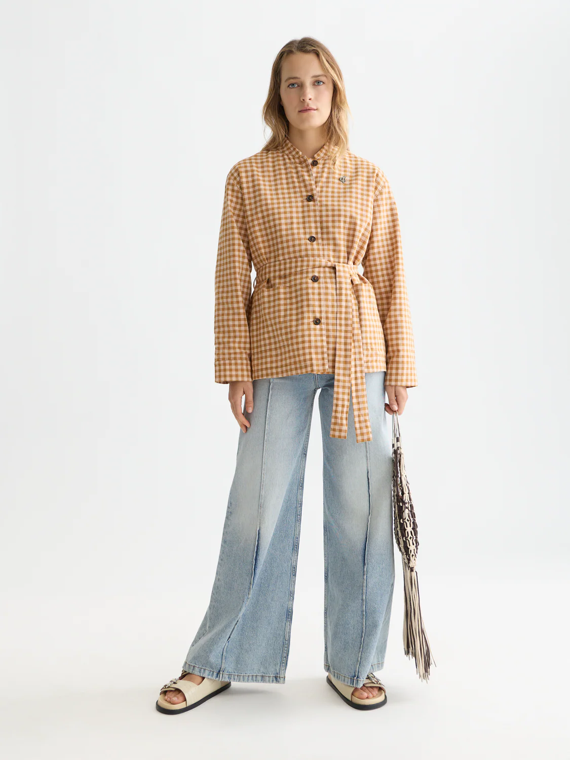 The Wave wide leg denim