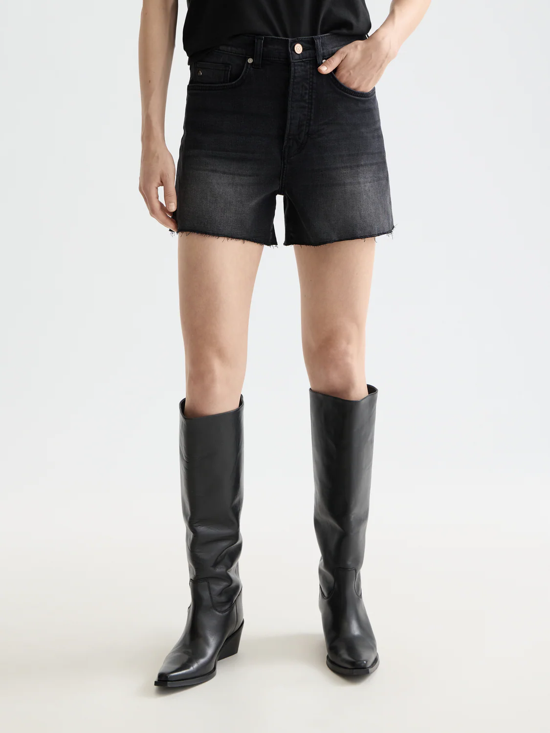Essentials The Ray Cut Off Denim Short - Image 3