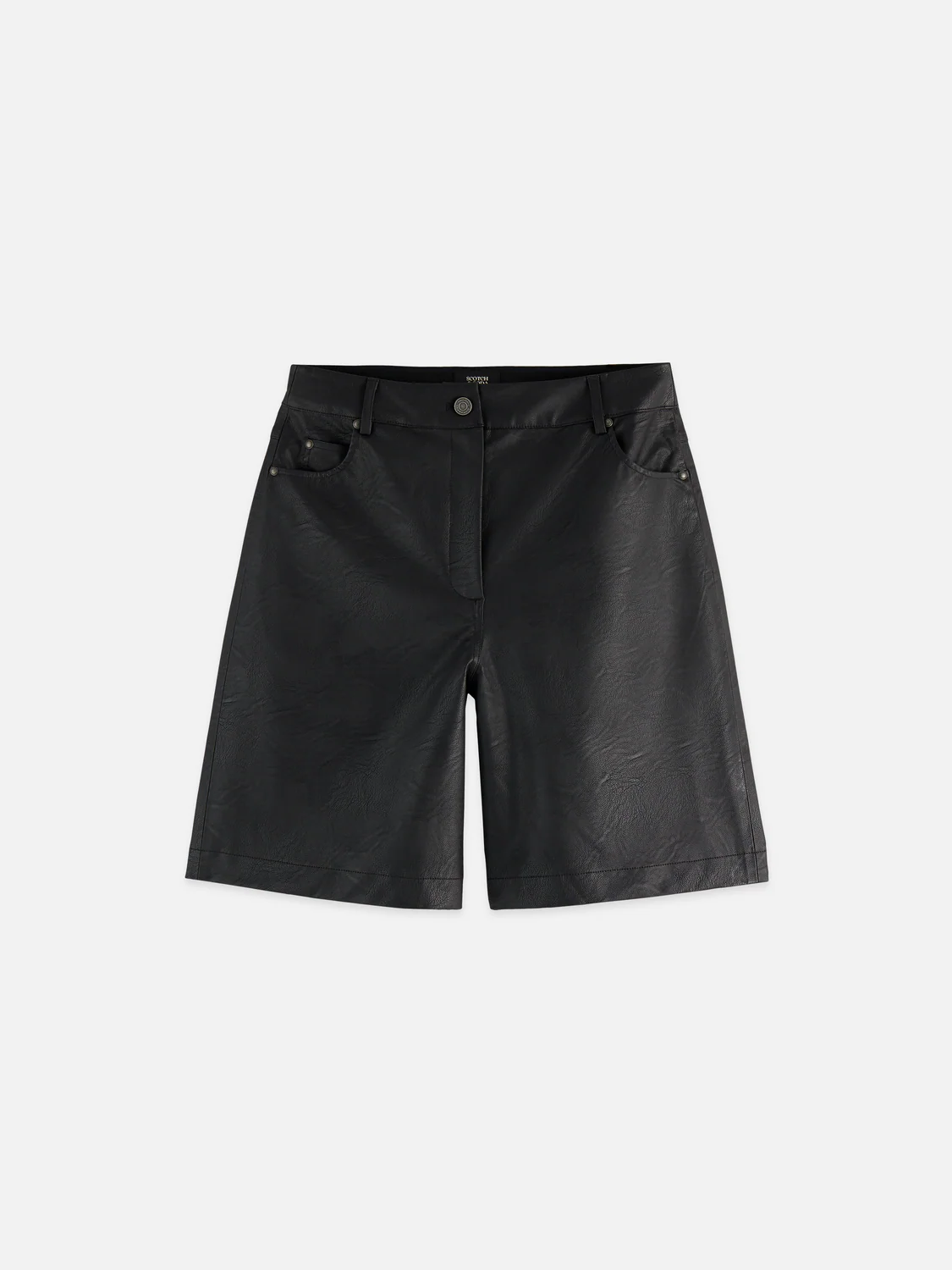 High rise faux leather short - Image 5