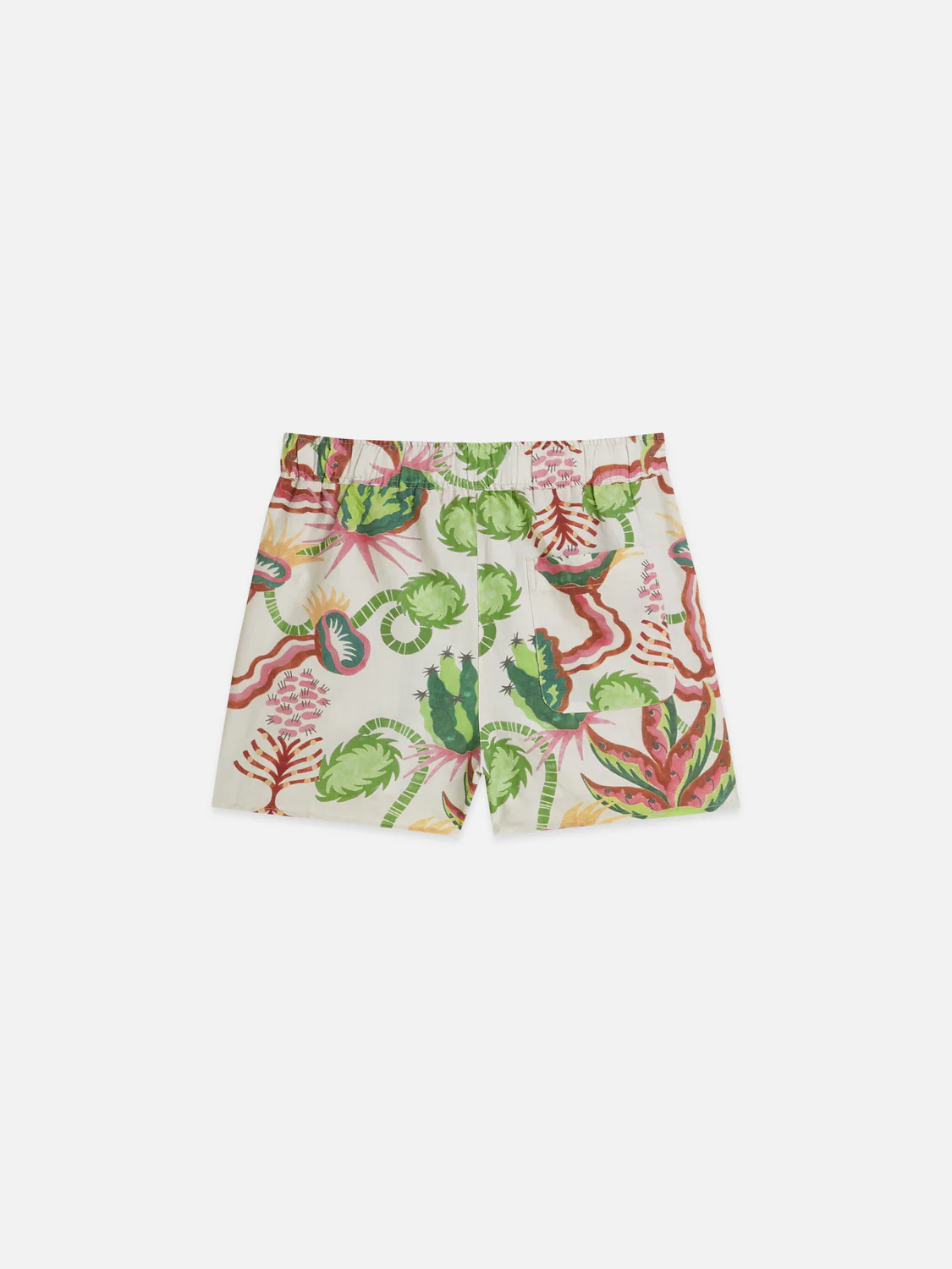 Cotton-linen elastic waist shorts - Image 6