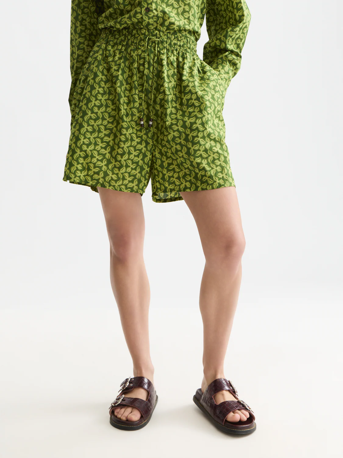 Printed cotton shorts - Image 2