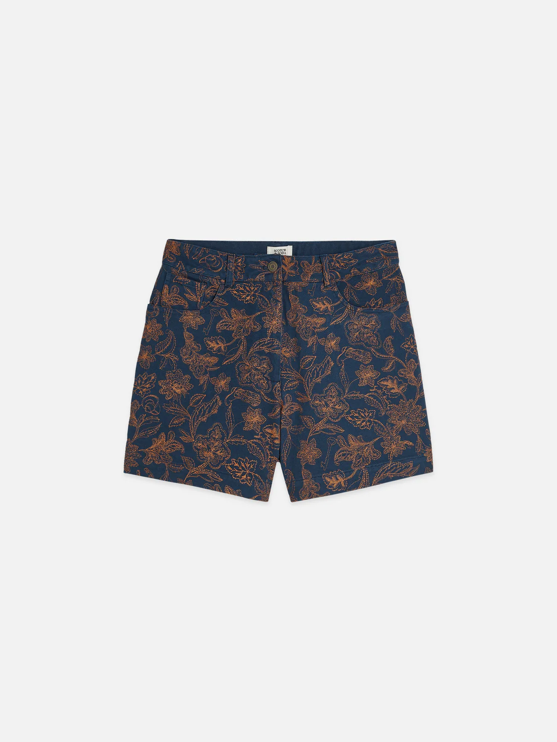 Embroidered high rise shorts - Image 5