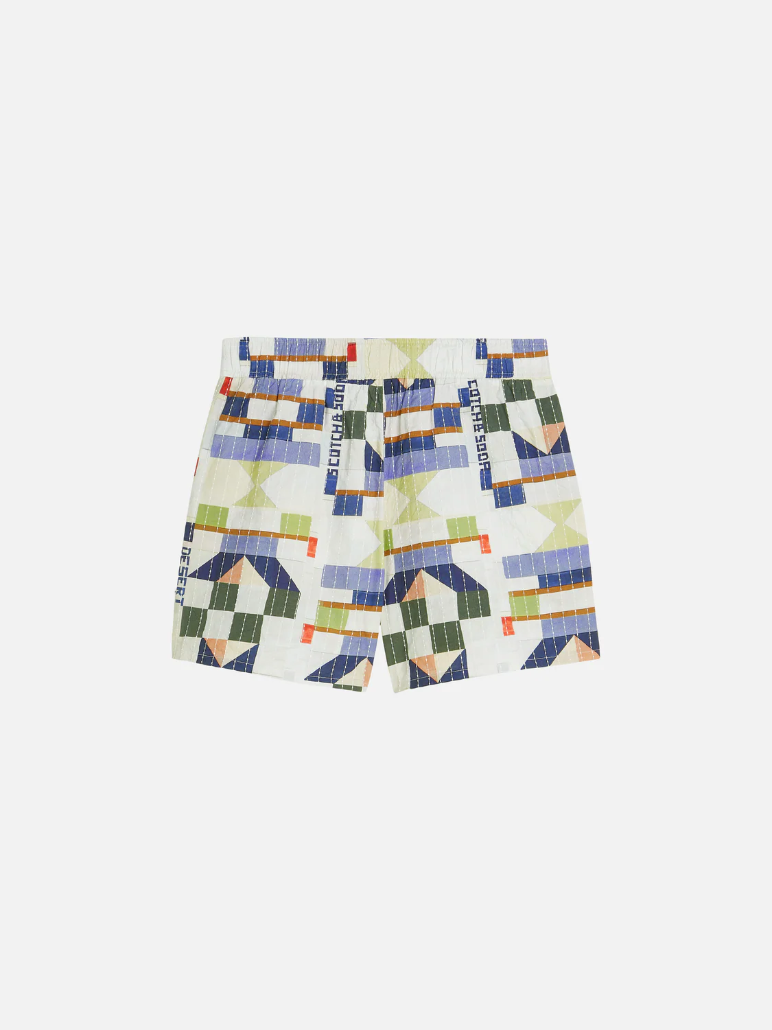 Printed and stich-embroidered shorts - Image 6