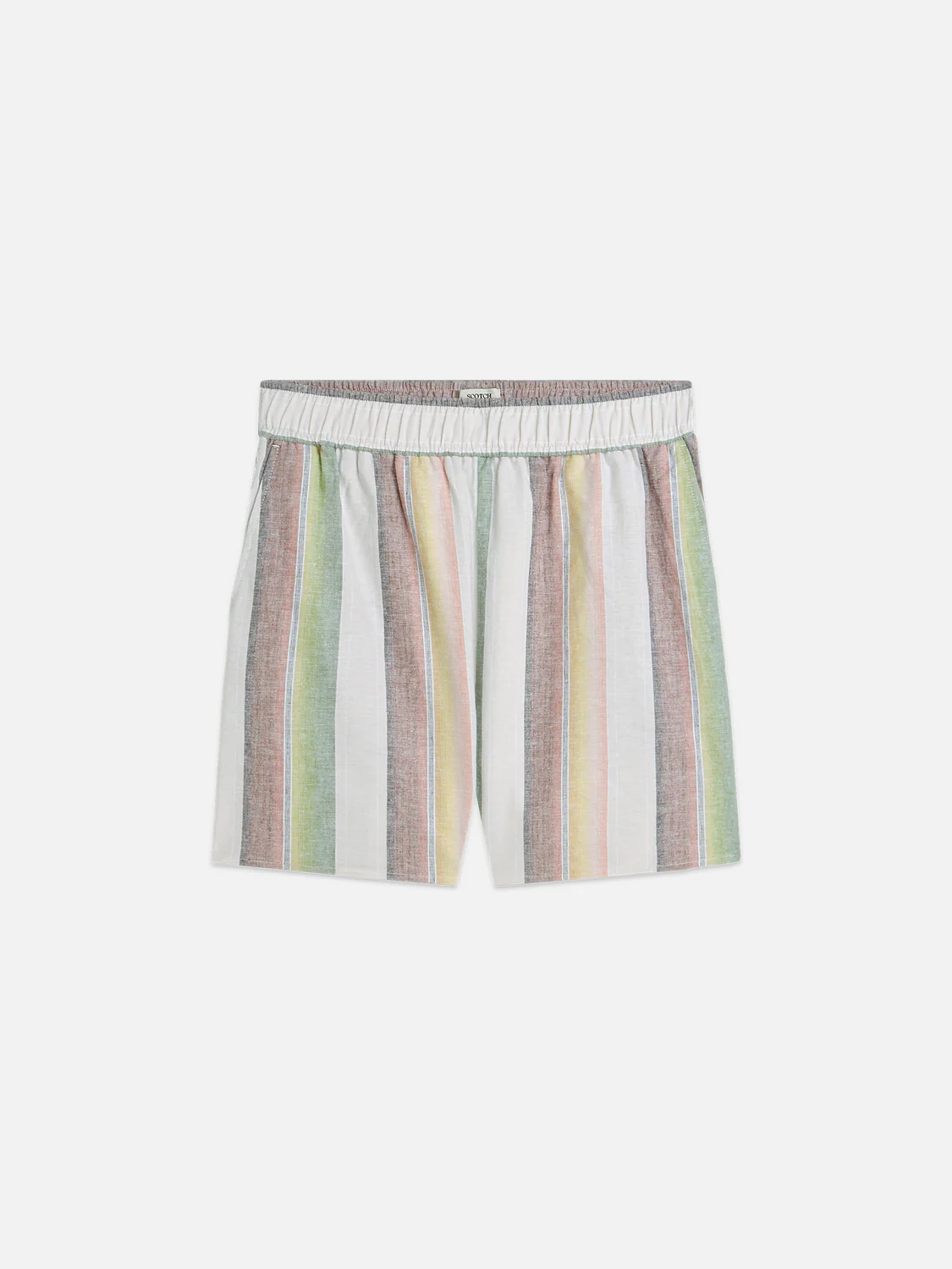 Striped elastic waist shorts - Image 5