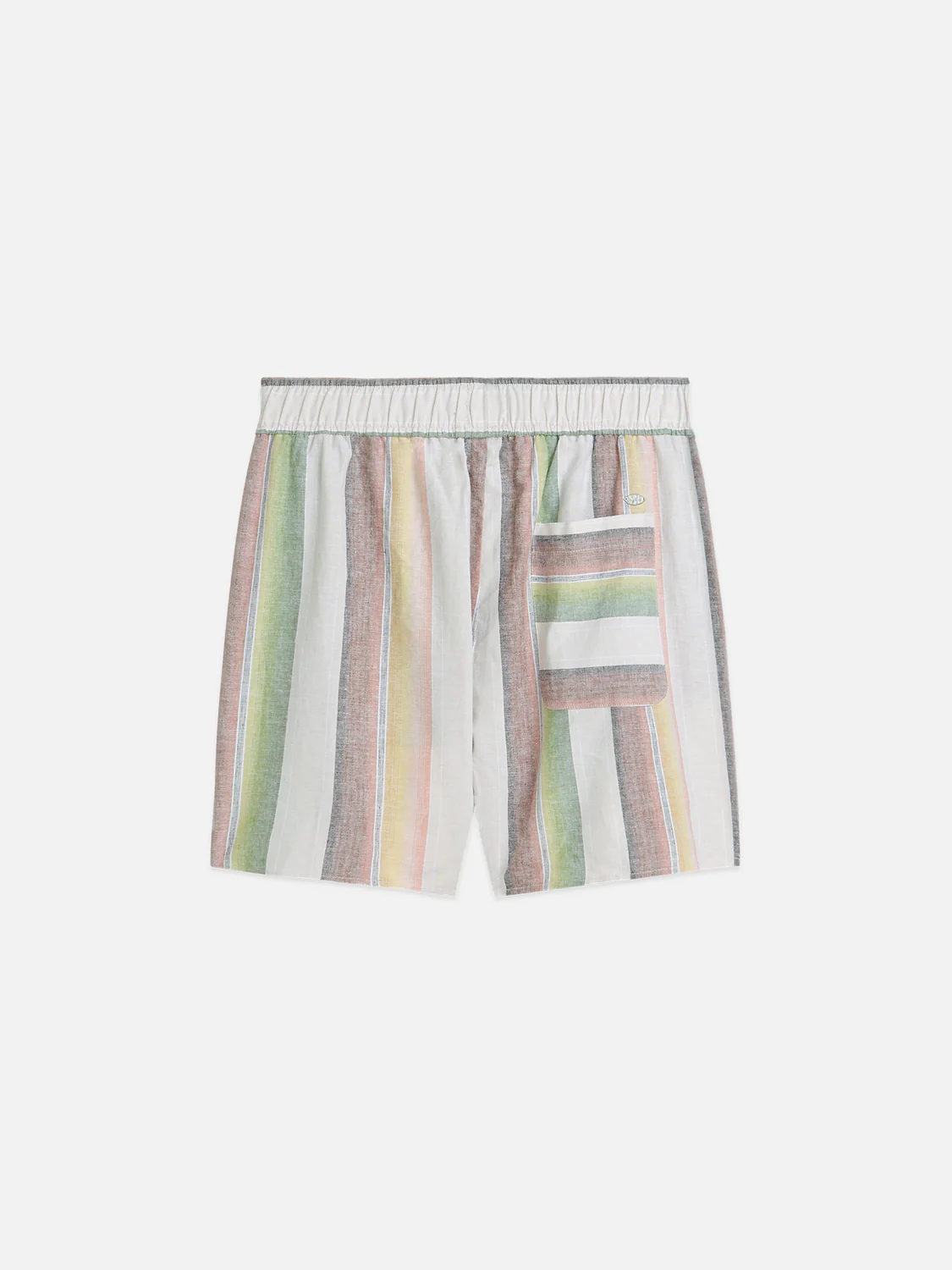 Striped elastic waist shorts - Image 6