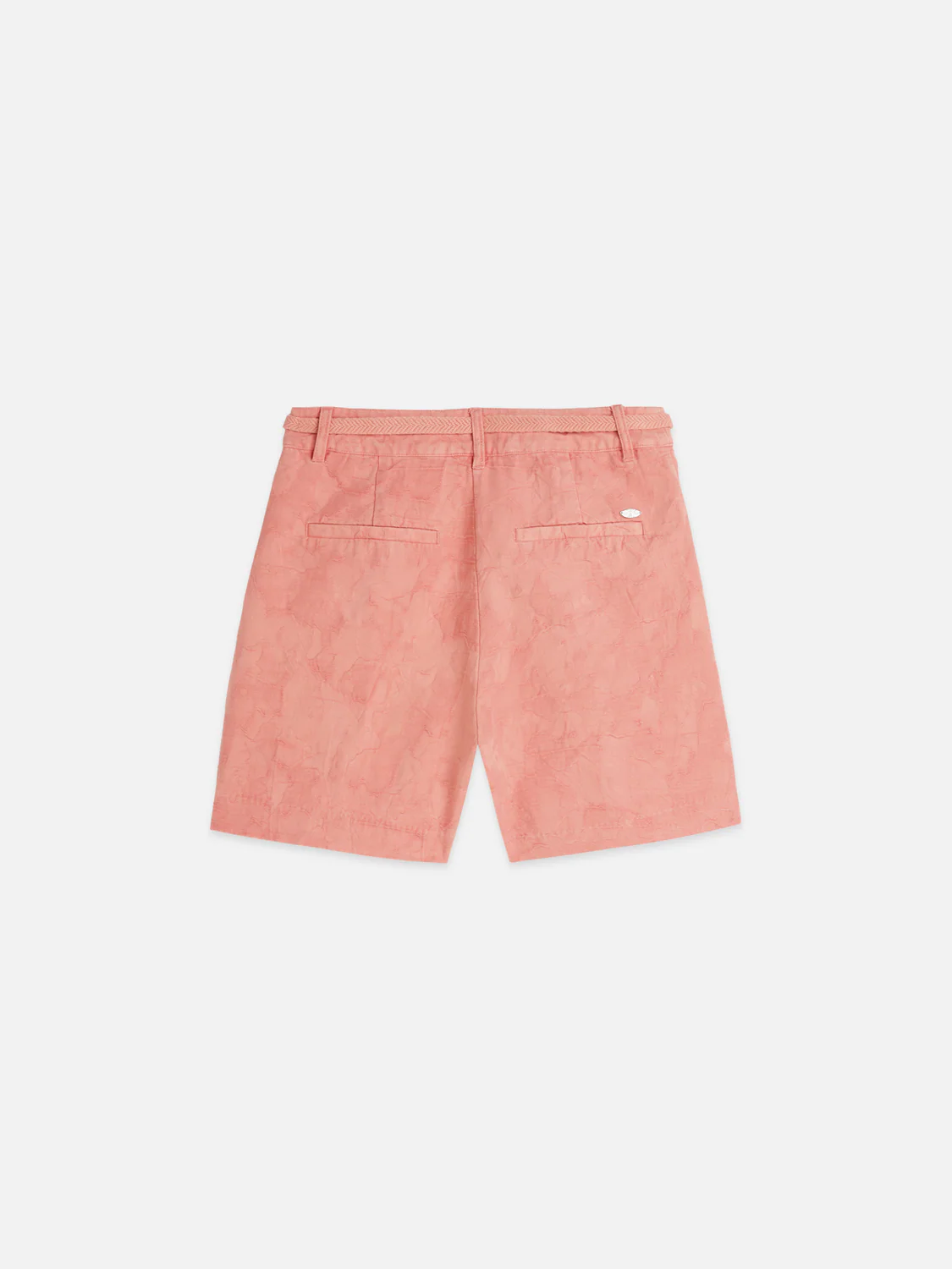 Jacquard structured high rise shorts - Image 6